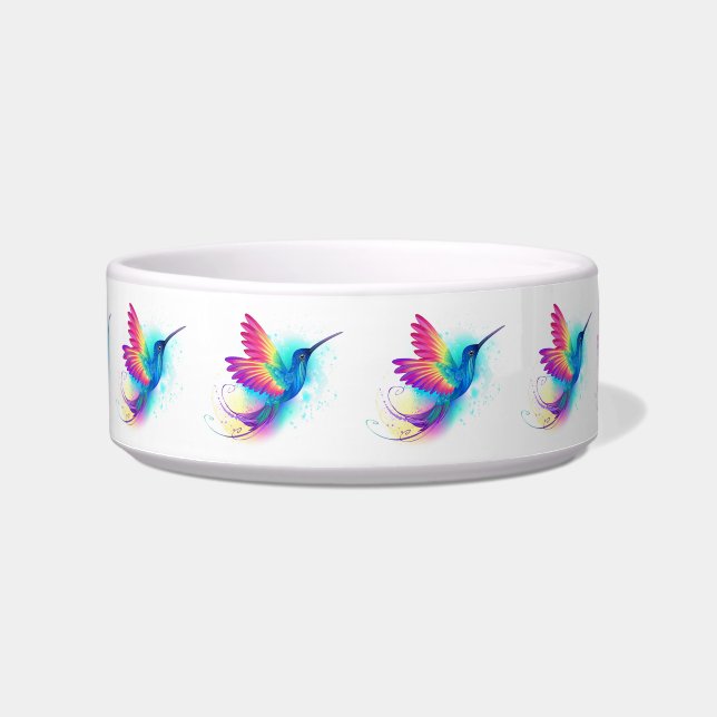Exotic Rainbow Hummingbird Bowl (Front)