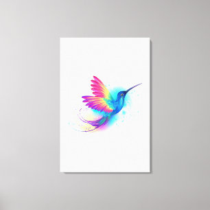 Exotic Rainbow Hummingbird Canvas Print