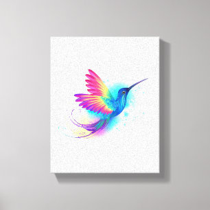 Exotic Rainbow Hummingbird Canvas Print