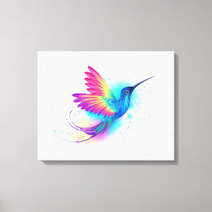 Exotic Rainbow Hummingbird Canvas Print