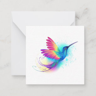 Exotic Rainbow Hummingbird Card