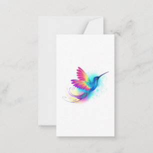 Exotic Rainbow Hummingbird Card