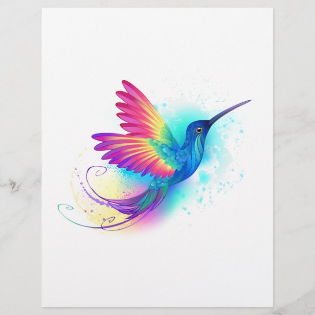 Exotic Rainbow Hummingbird Flyer (Front)