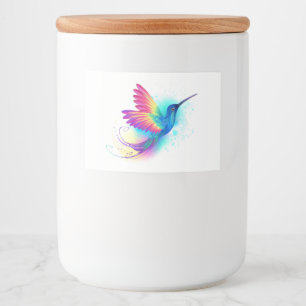 Exotic Rainbow Hummingbird Food Label