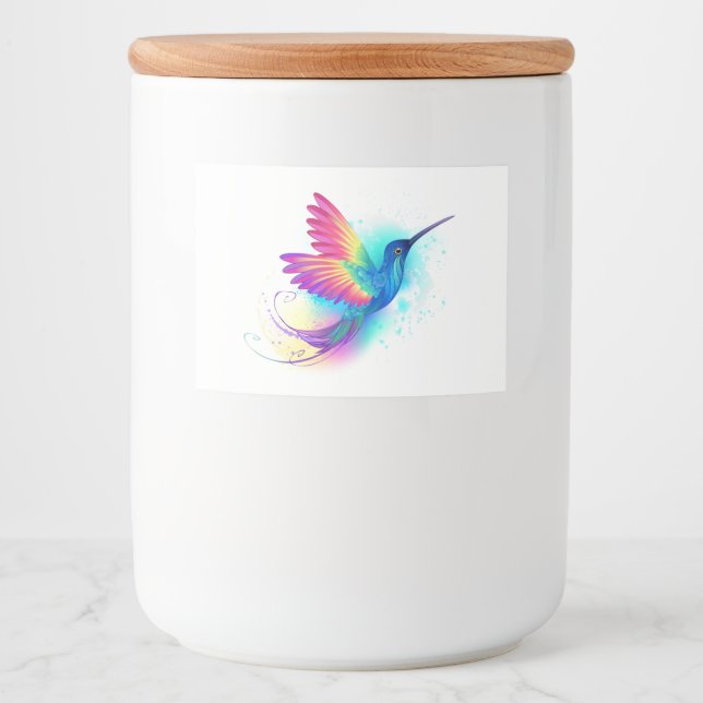 Exotic Rainbow Hummingbird Food Label (Front)