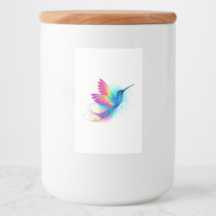 Exotic Rainbow Hummingbird Food Label