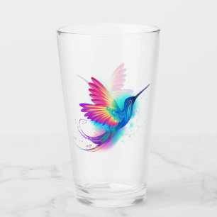 Exotic Rainbow Hummingbird Glass