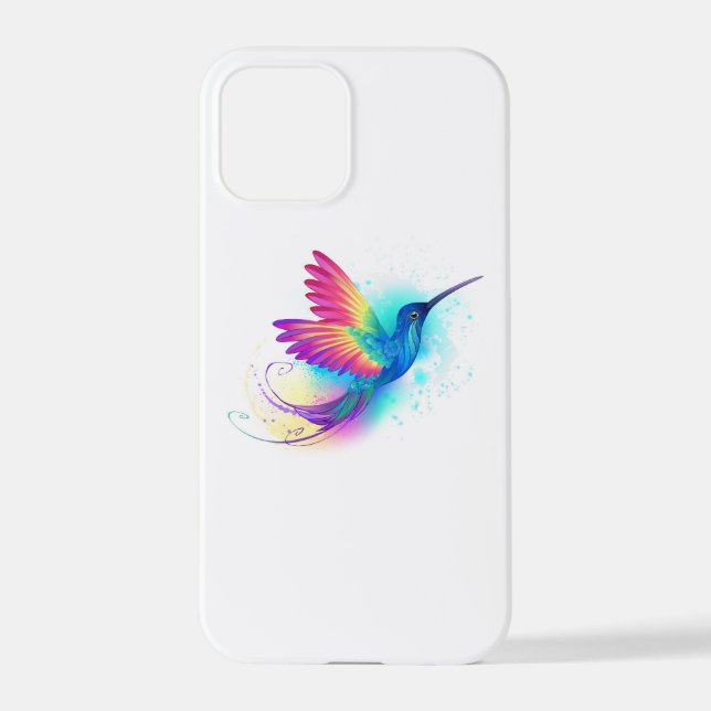 Exotic Rainbow Hummingbird iPhone Case (Back)