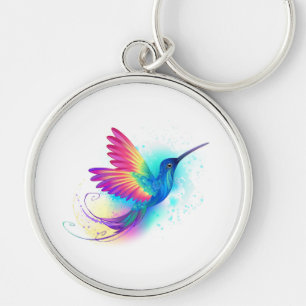 Exotic Rainbow Hummingbird Key Ring