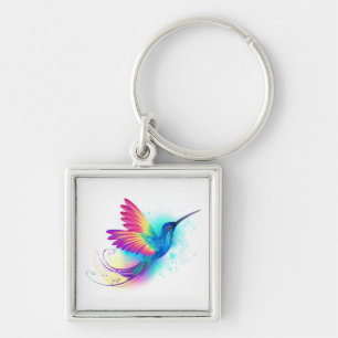 Exotic Rainbow Hummingbird Key Ring