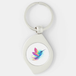 Exotic Rainbow Hummingbird Key Ring