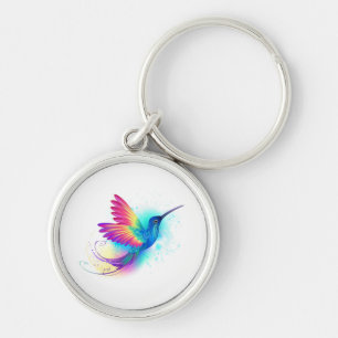 Exotic Rainbow Hummingbird Key Ring