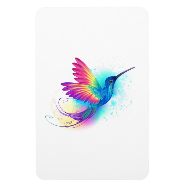Exotic Rainbow Hummingbird Magnet (Vertical)