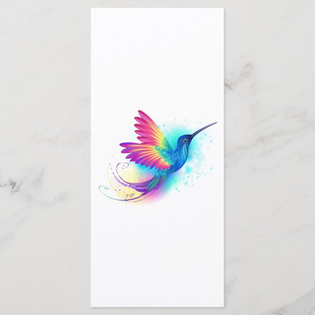 Exotic Rainbow Hummingbird Menu (Front)