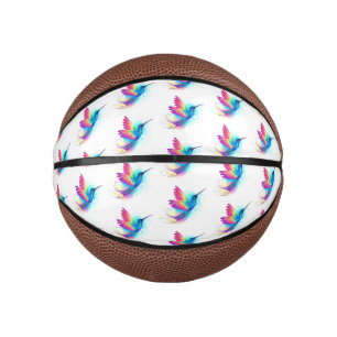 Exotic Rainbow Hummingbird Mini Basketball
