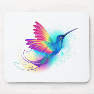 Exotic Rainbow Hummingbird Mouse Mat