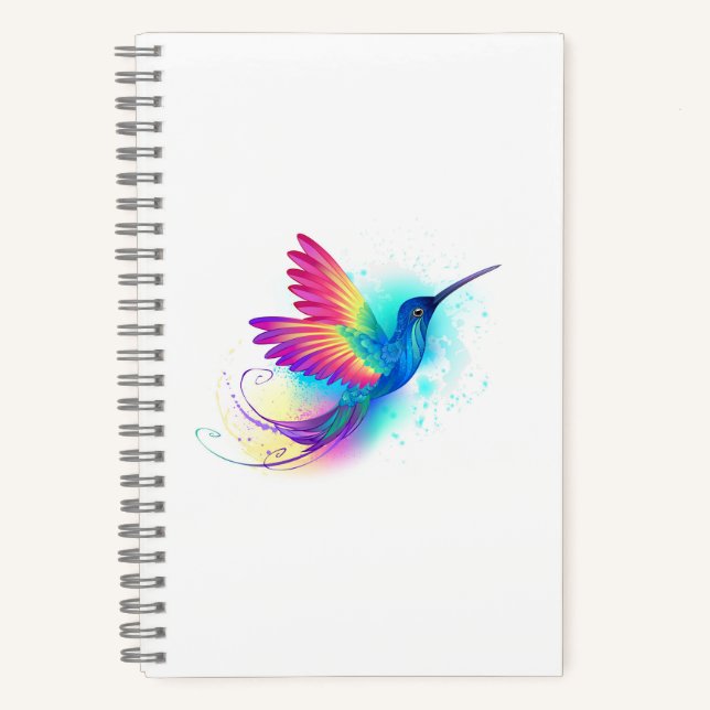 Exotic Rainbow Hummingbird Notebook (Front)