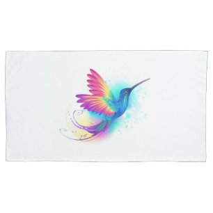 Exotic Rainbow Hummingbird Pillowcase
