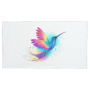 Exotic Rainbow Hummingbird Pillowcase