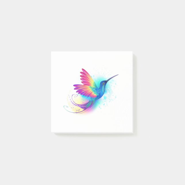 Exotic Rainbow Hummingbird Post-it Notes (Front)