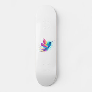 Exotic Rainbow Hummingbird Skateboard