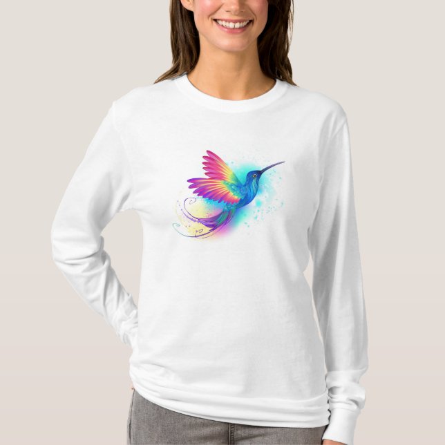 Exotic Rainbow Hummingbird T-Shirt (Front)