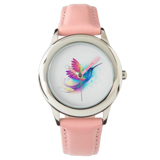Exotic Rainbow Hummingbird Watch (Front)