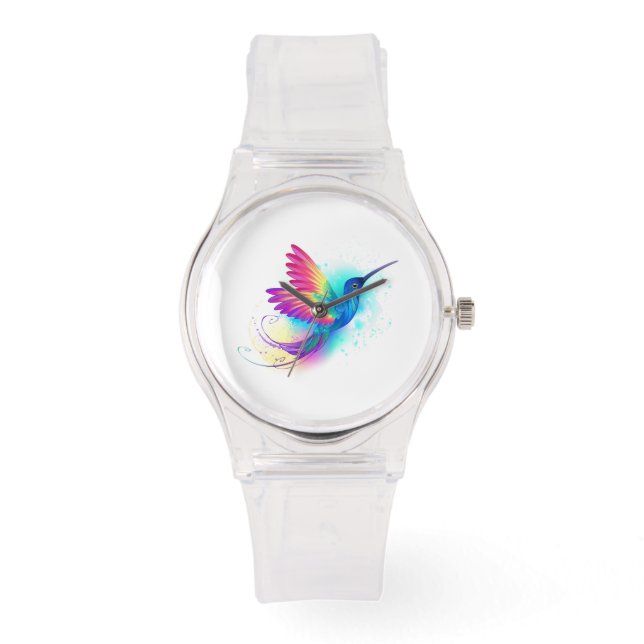 Exotic Rainbow Hummingbird Watch (Front)