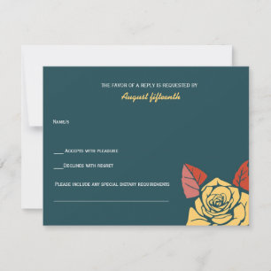 Exotic Roses - RSVP cards