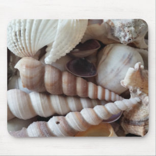 Exotic Sea Shells Collection, Summer Beach Life Mouse Mat