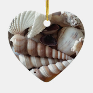 Exotic Seashells Collection, Summer Beach Ceramic Tree Decoration