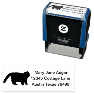 Exotic Short Haired Cat Personalised Self-inking Stamp