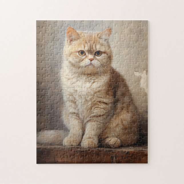 Exotic Shorthair cat Jigsaw Puzzle (Vertical)