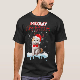 Exotic Shorthair Christmas Cute Cat Tree Presents  T-Shirt