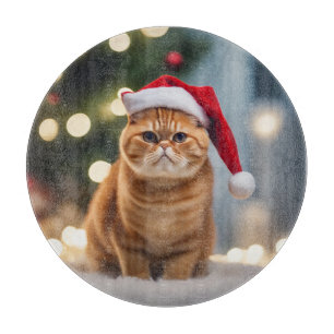 Exotic Shorthair Christmas Cutting Board