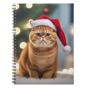 Exotic Shorthair Christmas Notebook