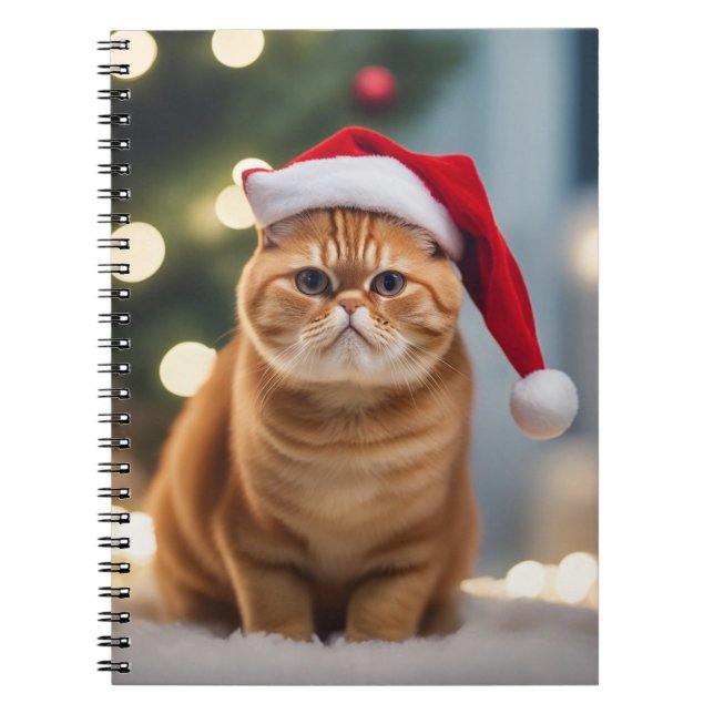 Exotic Shorthair Christmas Notebook (Front)