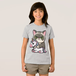 Exotic Shorthair with Unicorn Tri-Blend Shirt