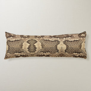 Exotic snake skin animal print pattern modern bold body cushion