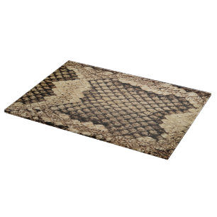 Exotic snake skin animal print pattern modern bold cutting board