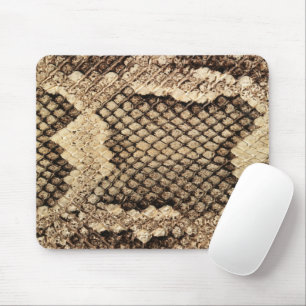 Exotic snake skin animal print pattern modern bold mouse mat