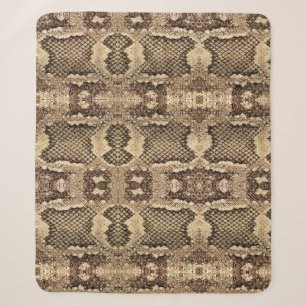 Exotic snake skin animal print pattern modern bold sherpa blanket