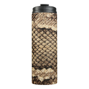 Exotic snake skin animal print pattern modern bold thermal tumbler