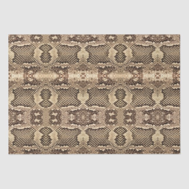 Exotic snake skin animal print texture pattern tissue paper (Front)