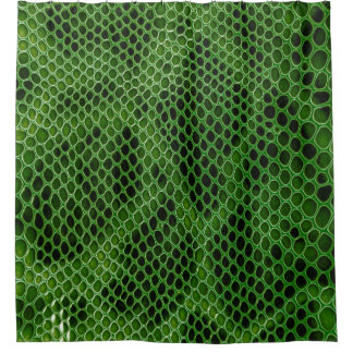 Exotic Snake Skin Background Shower Curtain