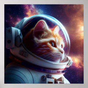 exotic space kitty poster