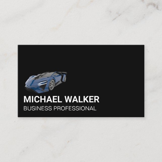Exotic Sports Car Business Card (Front)