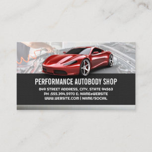 Exotic Sports Car Vehicle   Mechanic Services Business Card