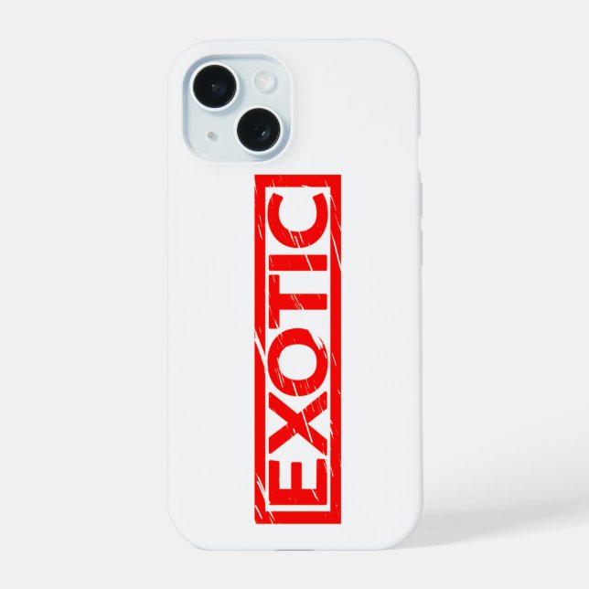 Exotic Stamp iPhone 15 Case (Back)