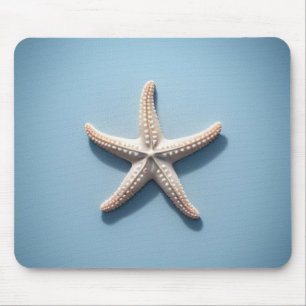 Exotic Starfish with Blue Background Mouse Mat